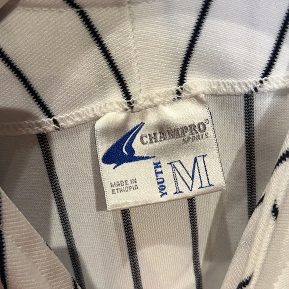 Frankfort Kids' Striped Jersey - White and Navy - Picture 4 of 4